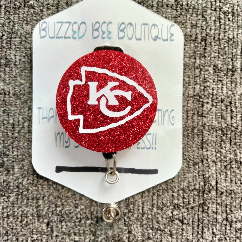 Kansas City Retractable Name Badge Reel ID Name Tag Holder
